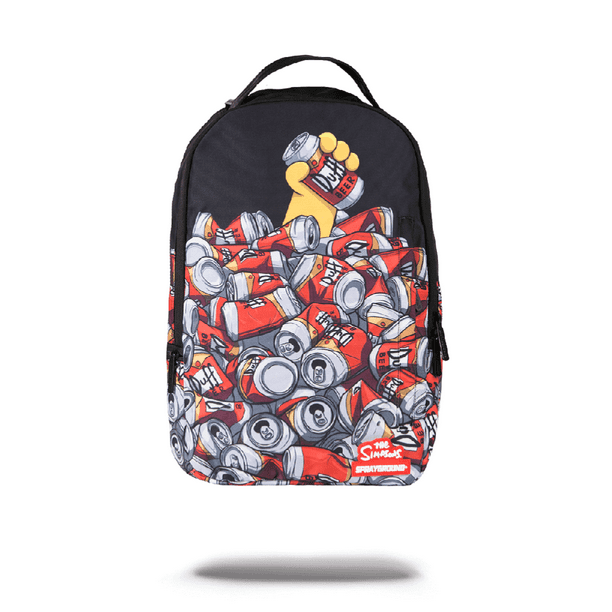 Bart Simpson Laptop Backpack with USB and Headphone Port Leisure Hiking Travel Backpack 